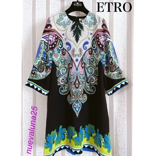 ETRO 本日限定 値下げ未使用 ETRO エトロ 洗練 シルク 秋 美人