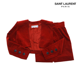 サンローラン(Saint Laurent)のイヴ・サンローラン YSL スーツ ジャケット スカート セットアップ(セット/コーデ)