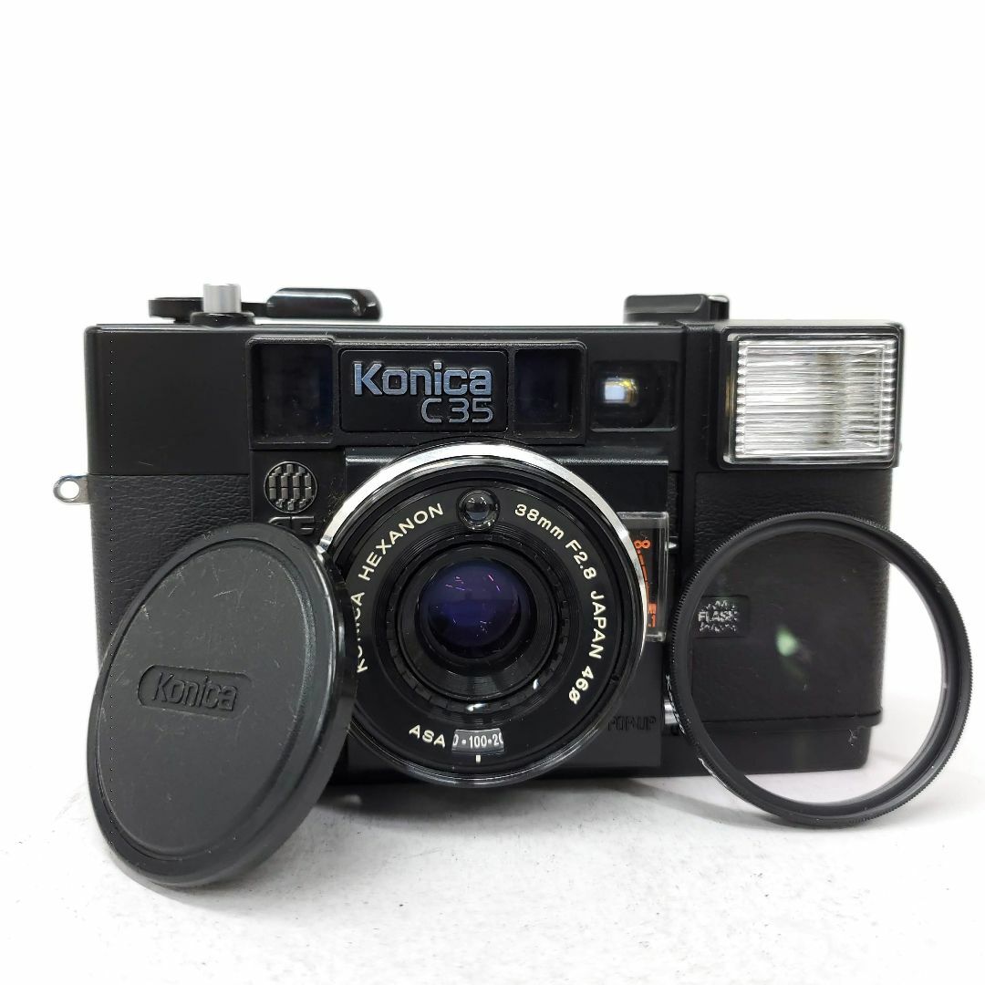 KONICA MINOLTA(コニカミノルタ)の【動作確認済】 KONICA C35 AF d0915-3x p スマホ/家電/カメラのカメラ(フィルムカメラ)の商品写真