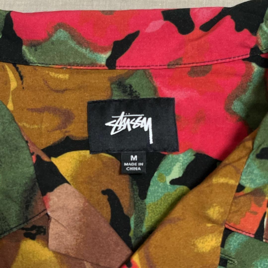 STUSSY(ステューシー)の美品 STUSSY ステューシー アロハシャツ オープンカラー 開襟 総柄 M メンズのトップス(シャツ)の商品写真