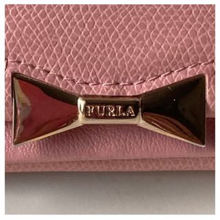 ★FURLA★フルラ ピンク リボン 財布 長財布 ウォレット スリム ポケット