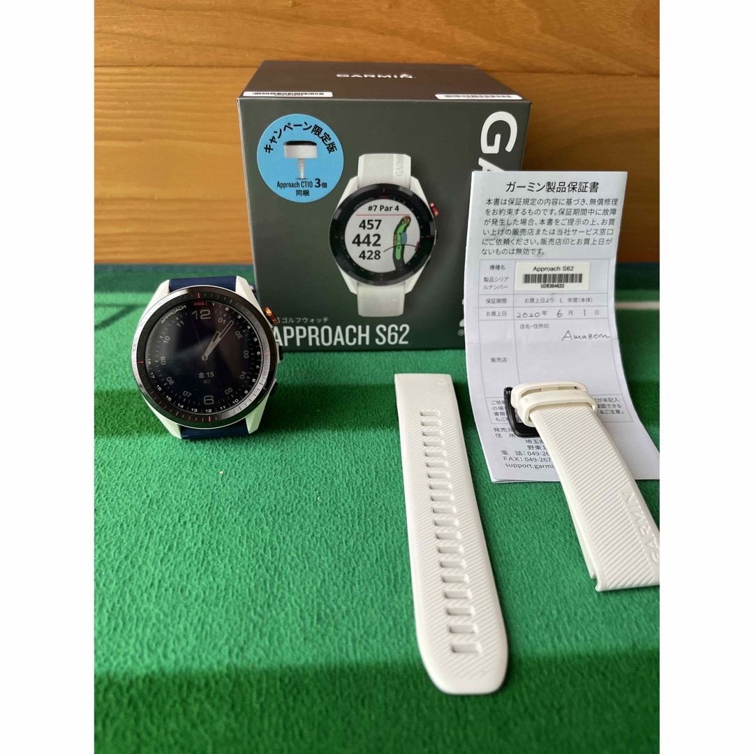 値下げ‼️GARMIN APPROACH S62 白スポーツ