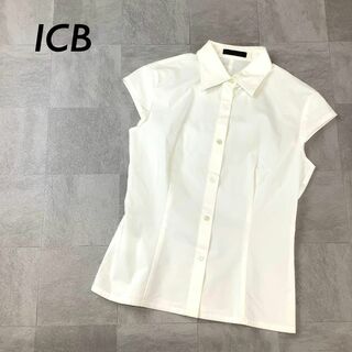 アイシービー(ICB)のICB フレンチ スリーブ シャツ ホワイト(シャツ/ブラウス(半袖/袖なし))