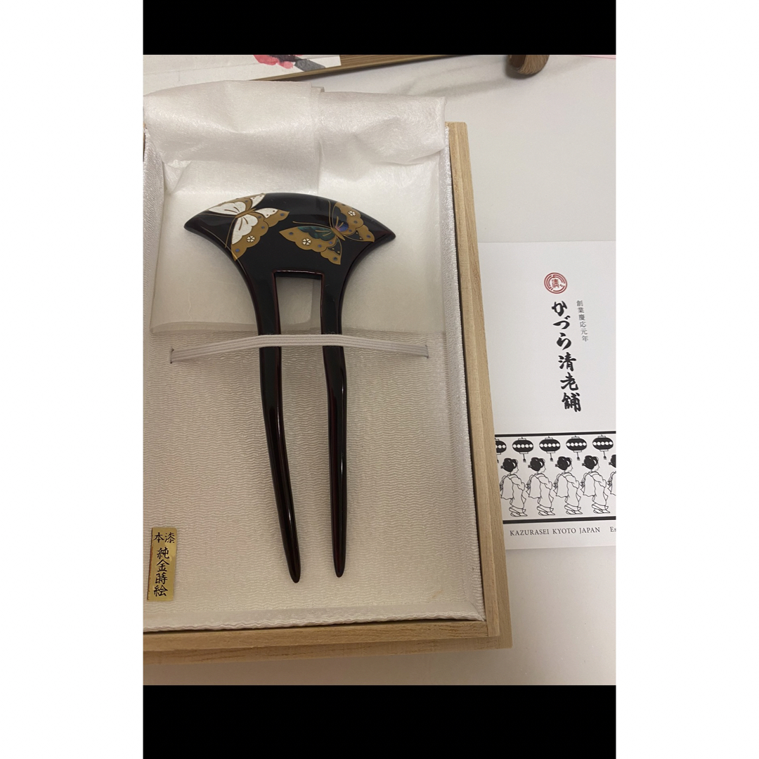 ♡螺鈿蝶々かんざし♡ ♡螺鈿蝶々かんざし♡