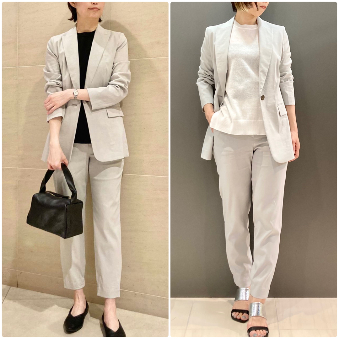 Theory luxe - theory luxe 23SS Crisp Linen ジョガーパンツ グレーの