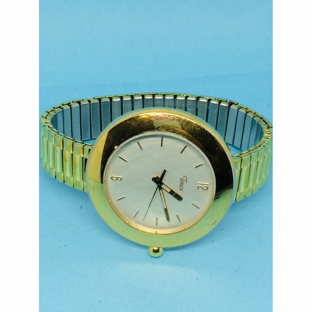 TIMEX(タイメックス)のY25）USA(*'▽')タイメックス電池交換済みゴールドメンズ腕時計 メンズの時計(腕時計(アナログ))の商品写真