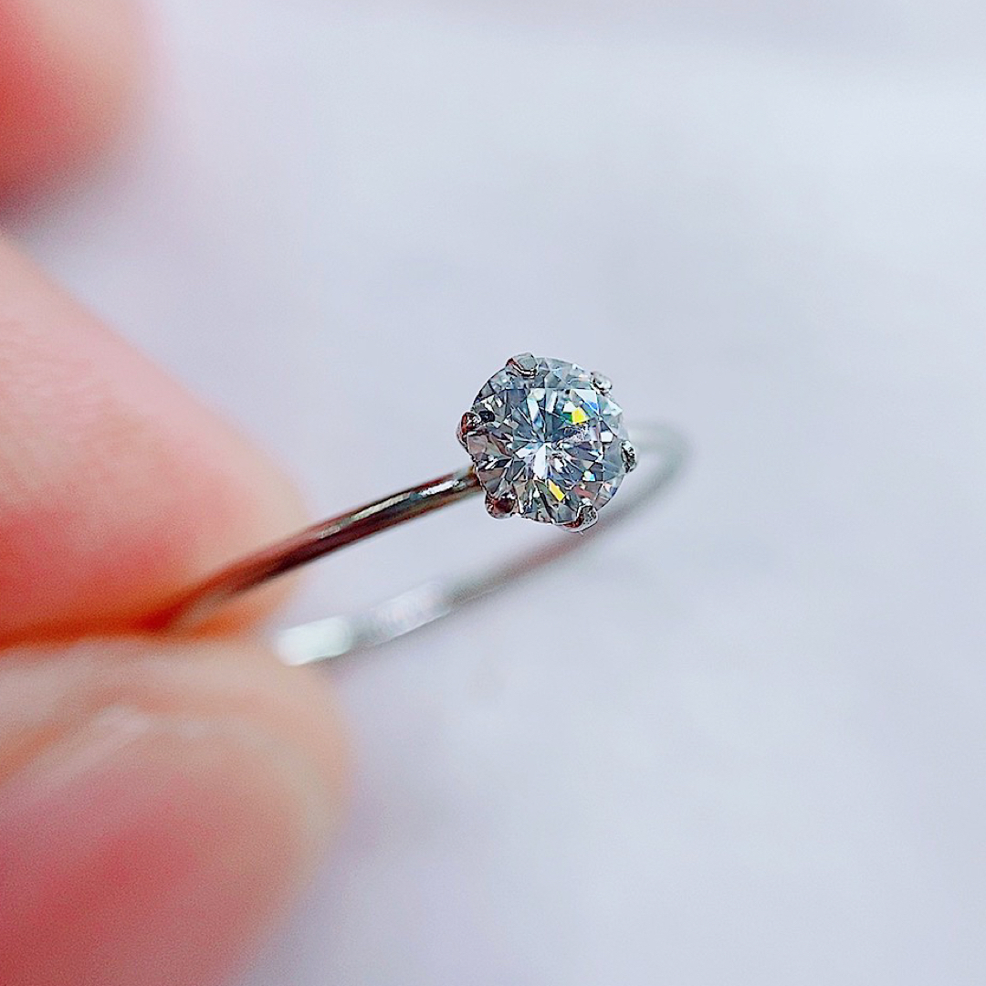 ☆0.367ct☆✨一粒ダイヤF,I-1,Excellentプラチナリング指輪 - www