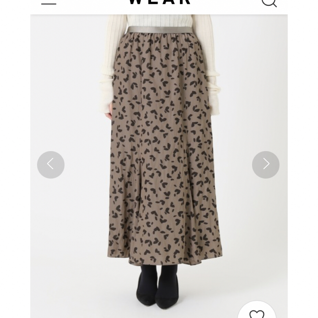 【美品】IENA レオパード　スカート　マキシスカート　フレアスカート
