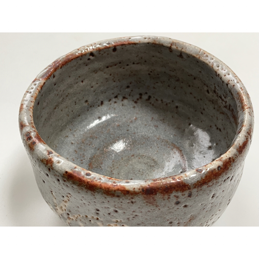 作家物 陶芸家 加藤鐐 順風 鼠志野 茶碗 抹茶碗 志野焼の通販 by 骨董