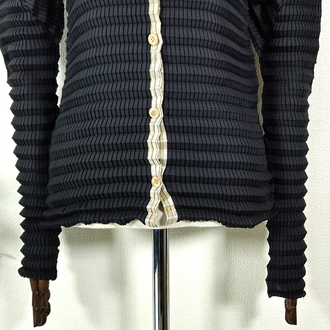 ☆ISSEY MIYAKE プリーツプリーズ☆変形 プリーツブラウス 羽織り- ☆ISSEY MIYAKE プリーツプリーズ☆変形 プリーツブラウス 羽織り-