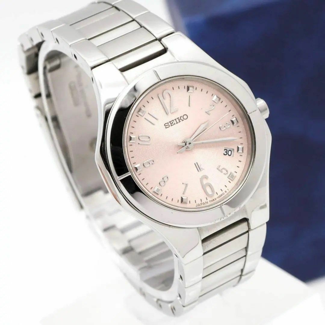人気》SEIKO Lukia 腕時計 ピンク デイト クォーツ レディース b - 腕時計