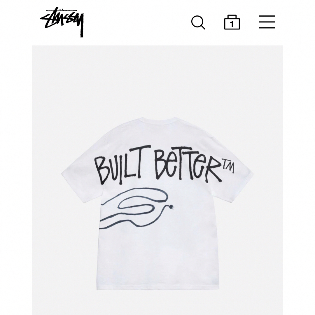 STUSSY\u0026BETTER GIFT SHOP BUILT BETTER TEE