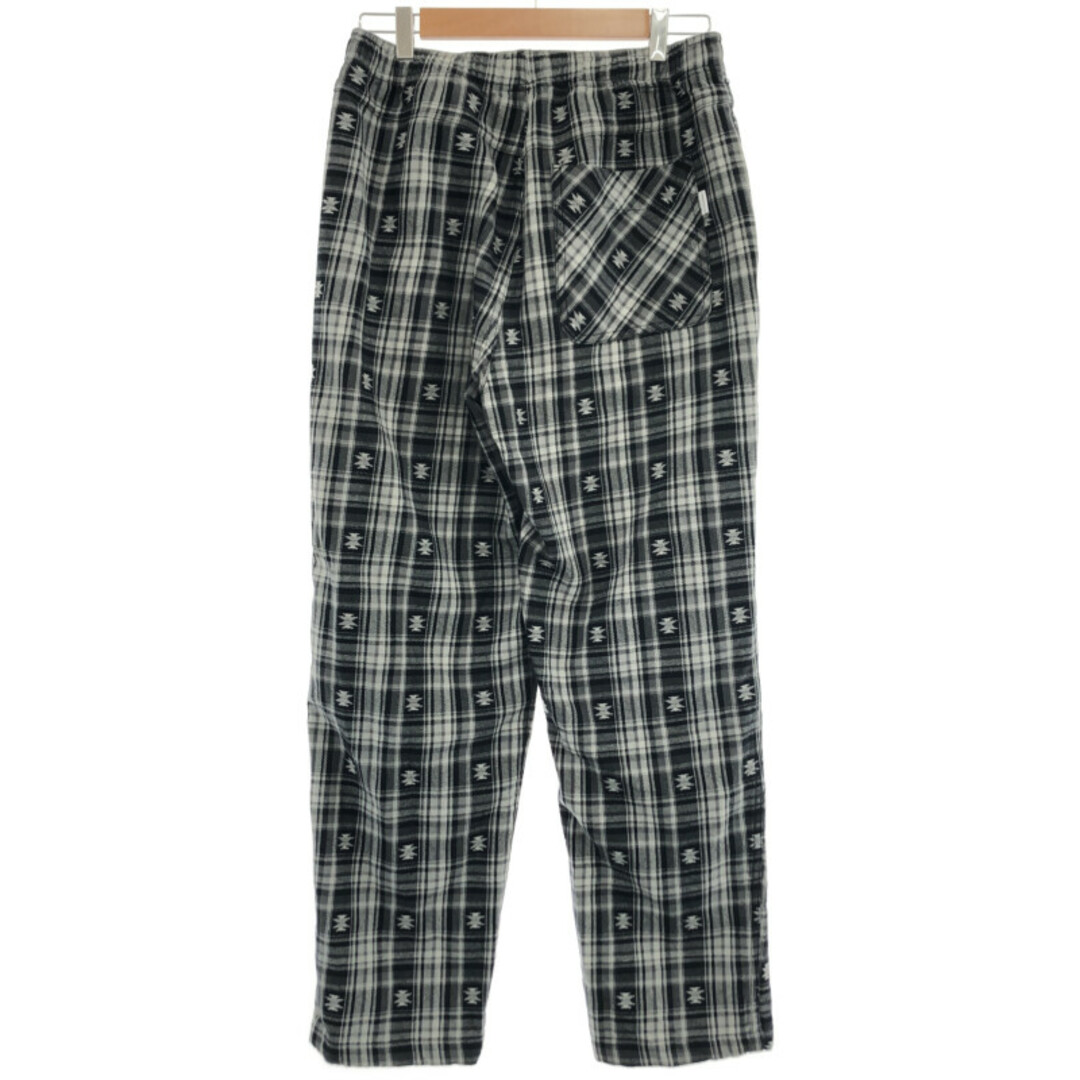 新古品使用感の無い新品同様品Ａthisisneverthat ディスイズネバーザット 22AW African Check Pant チェックパンツ ブラック S