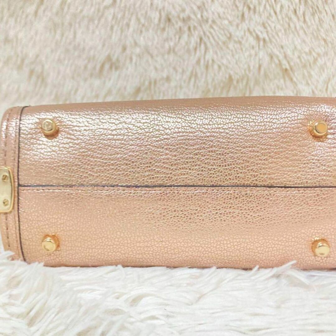 ✨美品✨COACH コーチ スワッガー20 2wayバッグ メタリック　ピンク