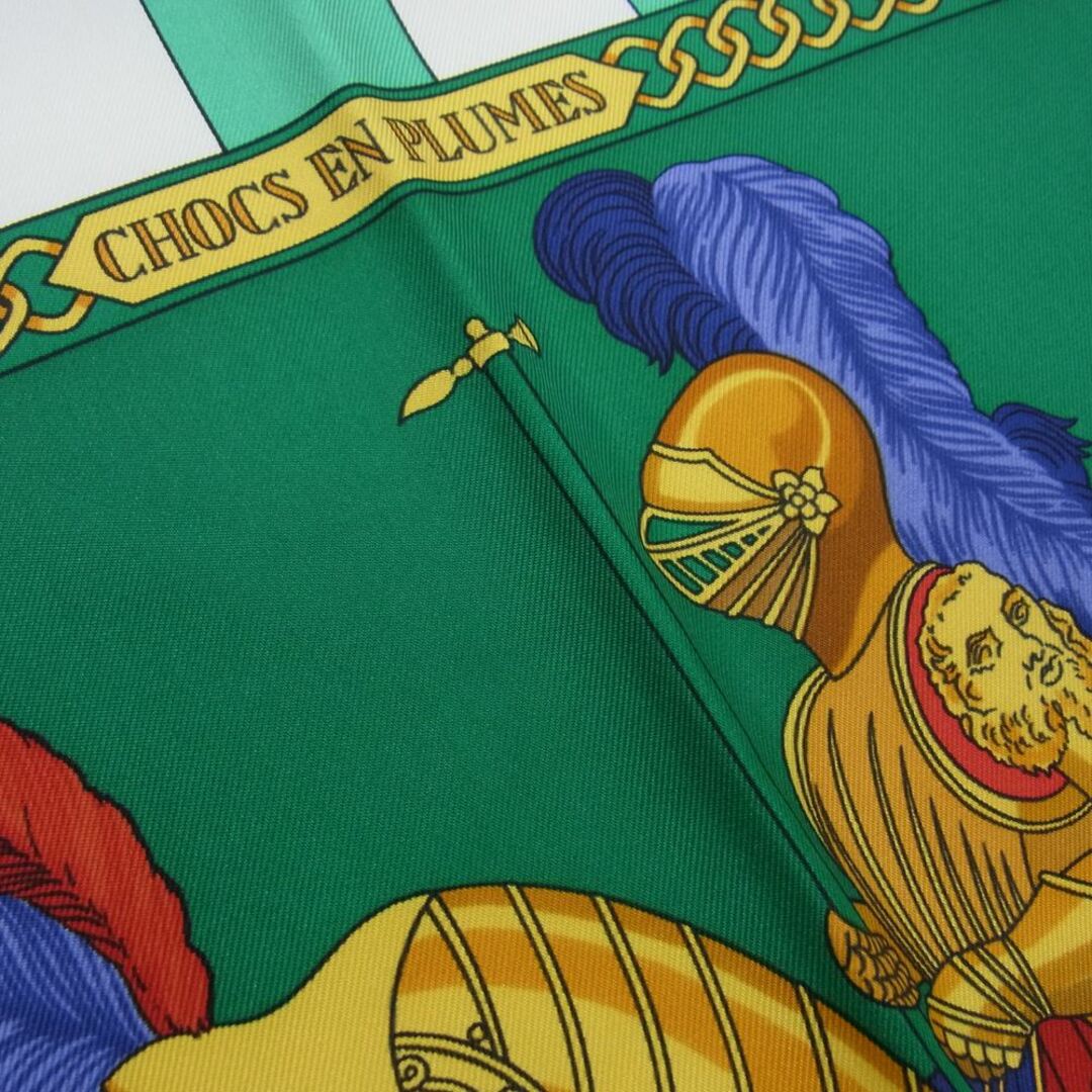 Hermes - HERMES エルメス ストール カレ90 CHOCS EN PLUMES 羽飾りの