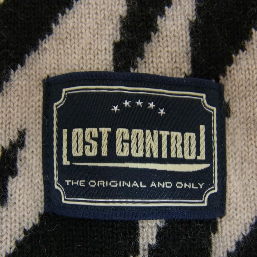 LOST CONTROL ロストコントロール Jacquard Neck Warmer ジャガード ネック ウォーマー ブラック系