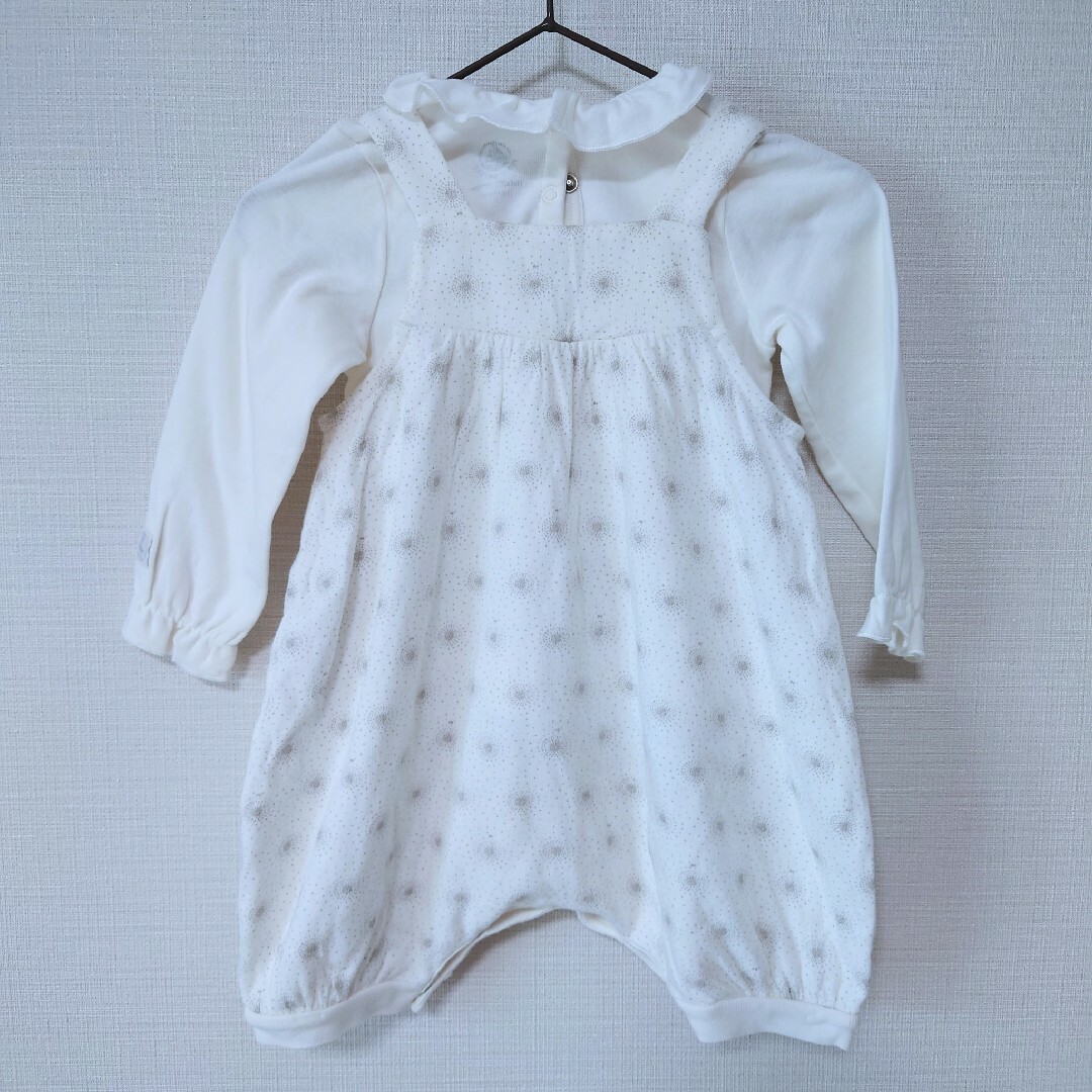 PETIT BATEAU(プチバトー)の12m/74cm【プチバトー】セットアップ キッズ/ベビー/マタニティのベビー服(~85cm)(ロンパース)の商品写真