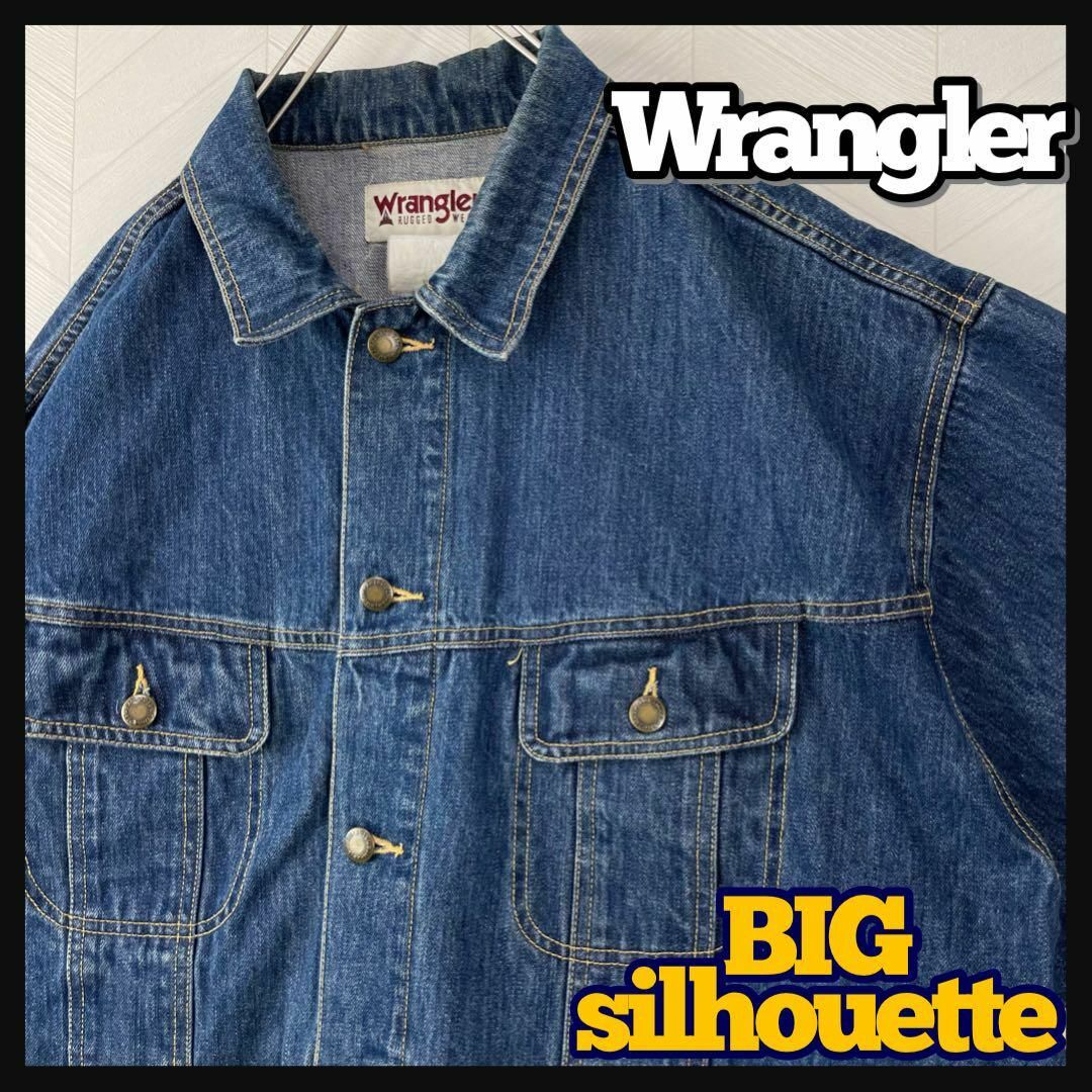 Wrangler - USA古着 ラングラー Gジャン デニム ジャケット オーバー