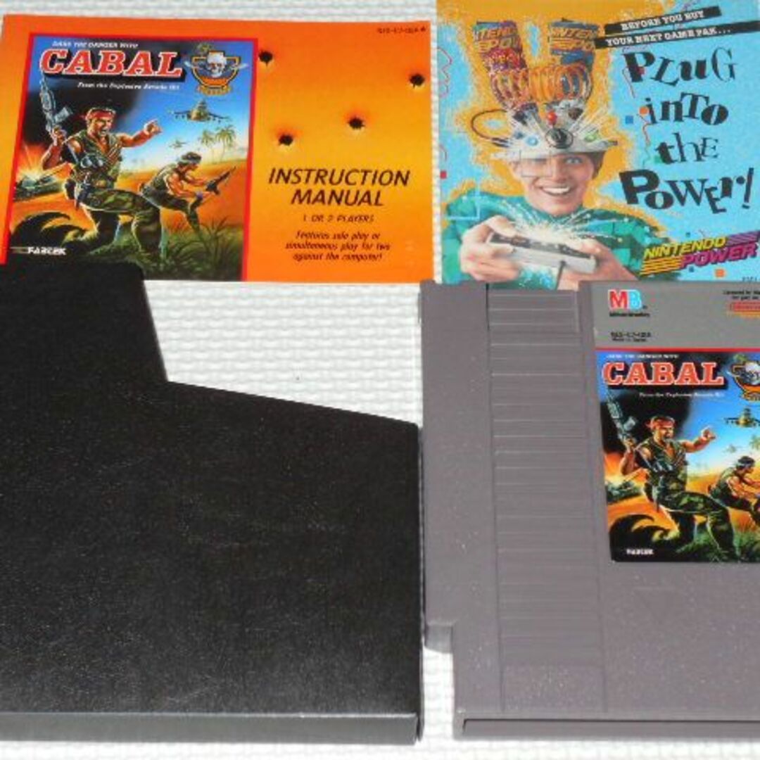 FC☆CABAL NES 海外版 北米版 端子清掃済☆箱付・説明書付・ソフト付