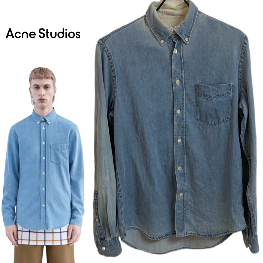 Acne Studios ISHERWOOD DEN ボタンダウン デニムシャツ | フリマアプリ ラクマ