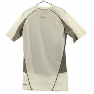 アンダーアーマー(UNDER ARMOUR)のアンダーアーマー プリント トレーニングシャツ LG ホワイト UNDER ARMOUR 半袖 Tシャツ スポーツ ウォームアップ ロゴ メンズ 【中古】  【230915】 メール便可(その他)