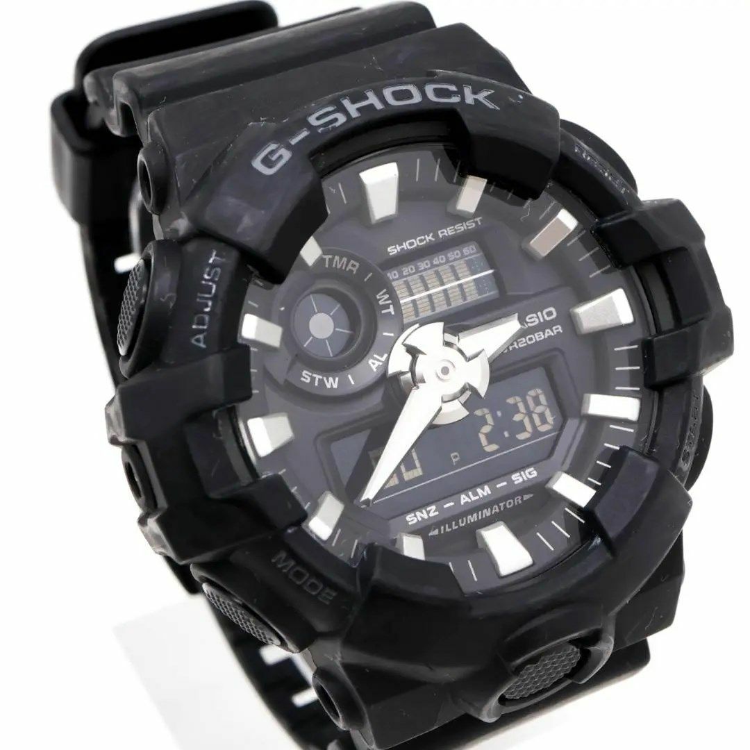 《人気》G-SHOCK 腕時計 ブラック アナデジ 20気圧防水 メンズ k | フリマアプリ ラクマ