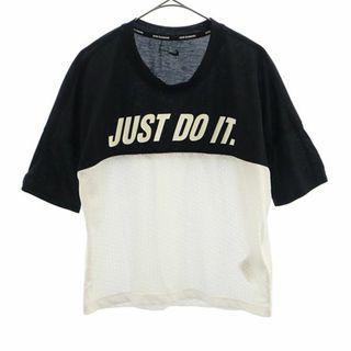 ナイキ(NIKE)のナイキ プリント ランニングシャツ S NIKE 半袖 Tシャツ ロゴプリント レディース 【中古】  【230915】 メール便可(その他)