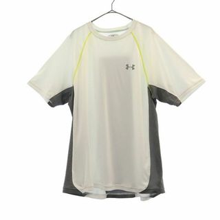 アンダーアーマー(UNDER ARMOUR)のアンダーアーマー プリント トレーニングシャツ LG ホワイト UNDER ARMOUR 半袖 Tシャツ スポーツ ウォームアップ ロゴ メンズ 【中古】  【230915】 メール便可(その他)