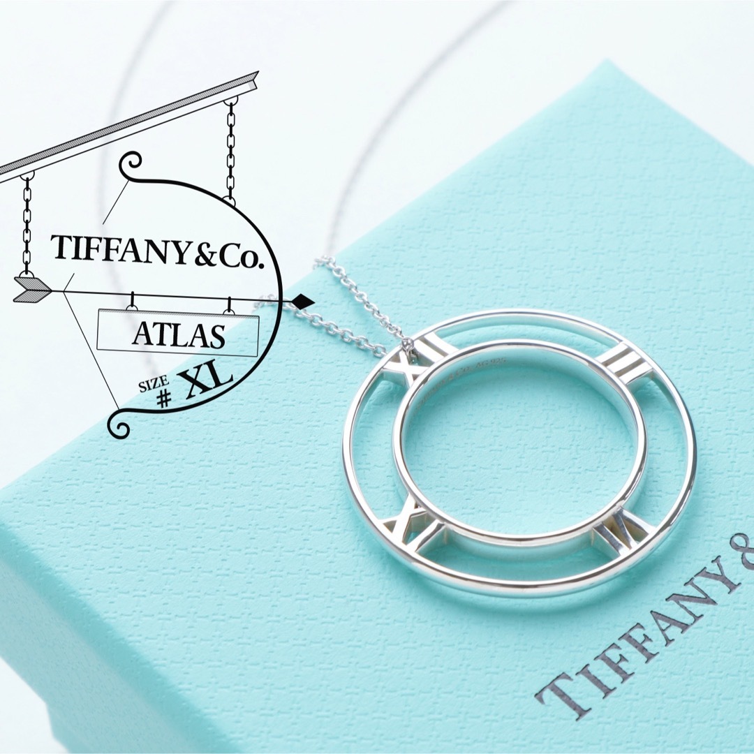極美品 ティファニー TIFFANY アトラス サークル XL ネックレス | フリマアプリ ラクマ