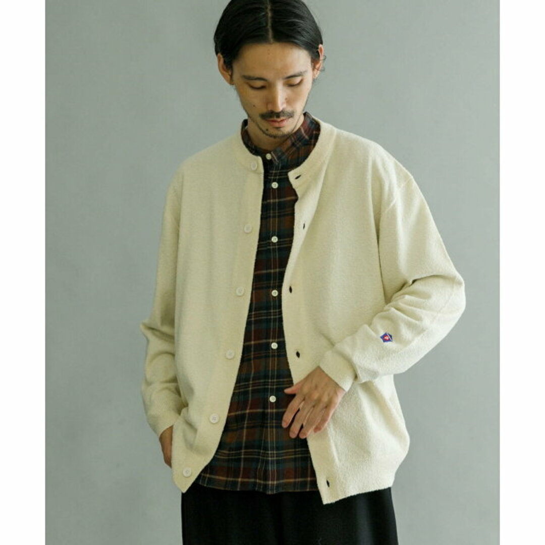 URBAN RESEARCH(アーバンリサーチ)の【OFF WHITE】【L】『別注』TOWNCRAFT*URBAN RESEARCH ブークレクルーネックカーディガン メンズのトップス(カーディガン)の商品写真