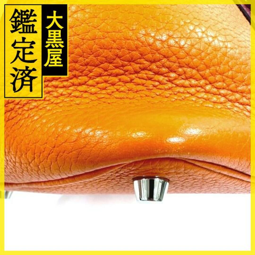 Hermes - エルメス ピコタンロックタッチPM ハンドバッグ オレンジ X