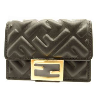 FENDI - 極 美品 保存箱付 FENDI フェンディ ロゴ 金具 カーフレザー