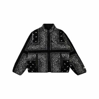 Reversible Bandana Fleece Jacket Black M