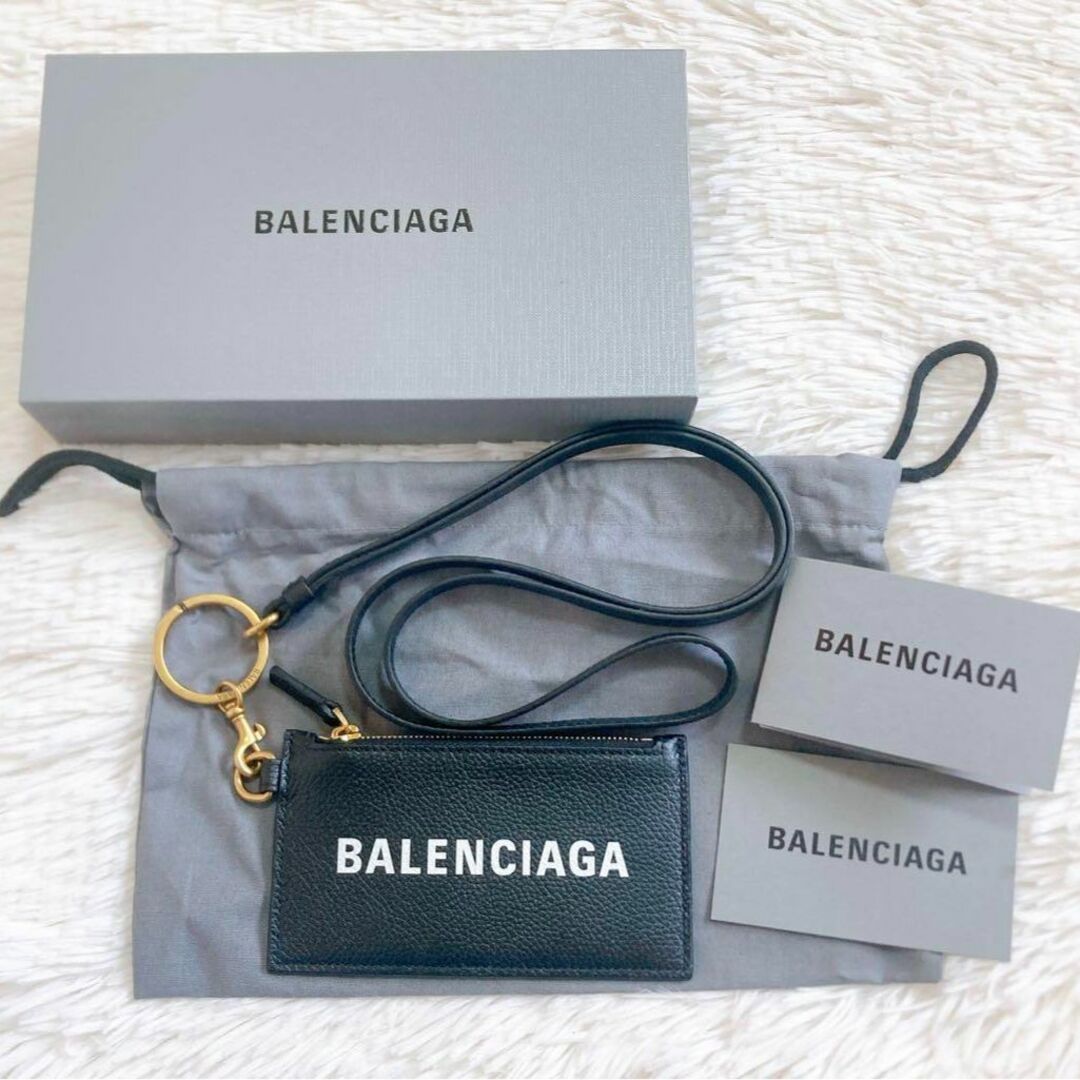 ✨未使用✨ BALENCIAGA フラグメントケース ネックストラップ ブラック