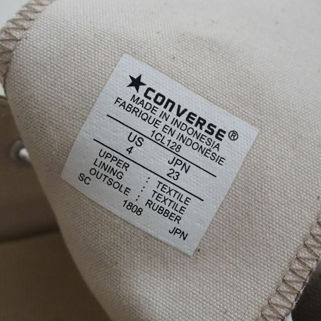 CONVERSE(コンバース)の新品未使用 コンバース レディーススニーカー 23cm ベージュ ハイカット レディースの靴/シューズ(スニーカー)の商品写真