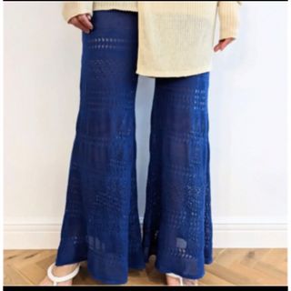 ビューティアンドユースユナイテッドアローズ(BEAUTY&YOUTH UNITED ARROWS)のMediam Lace Bell Bottoms - BLUE(その他)