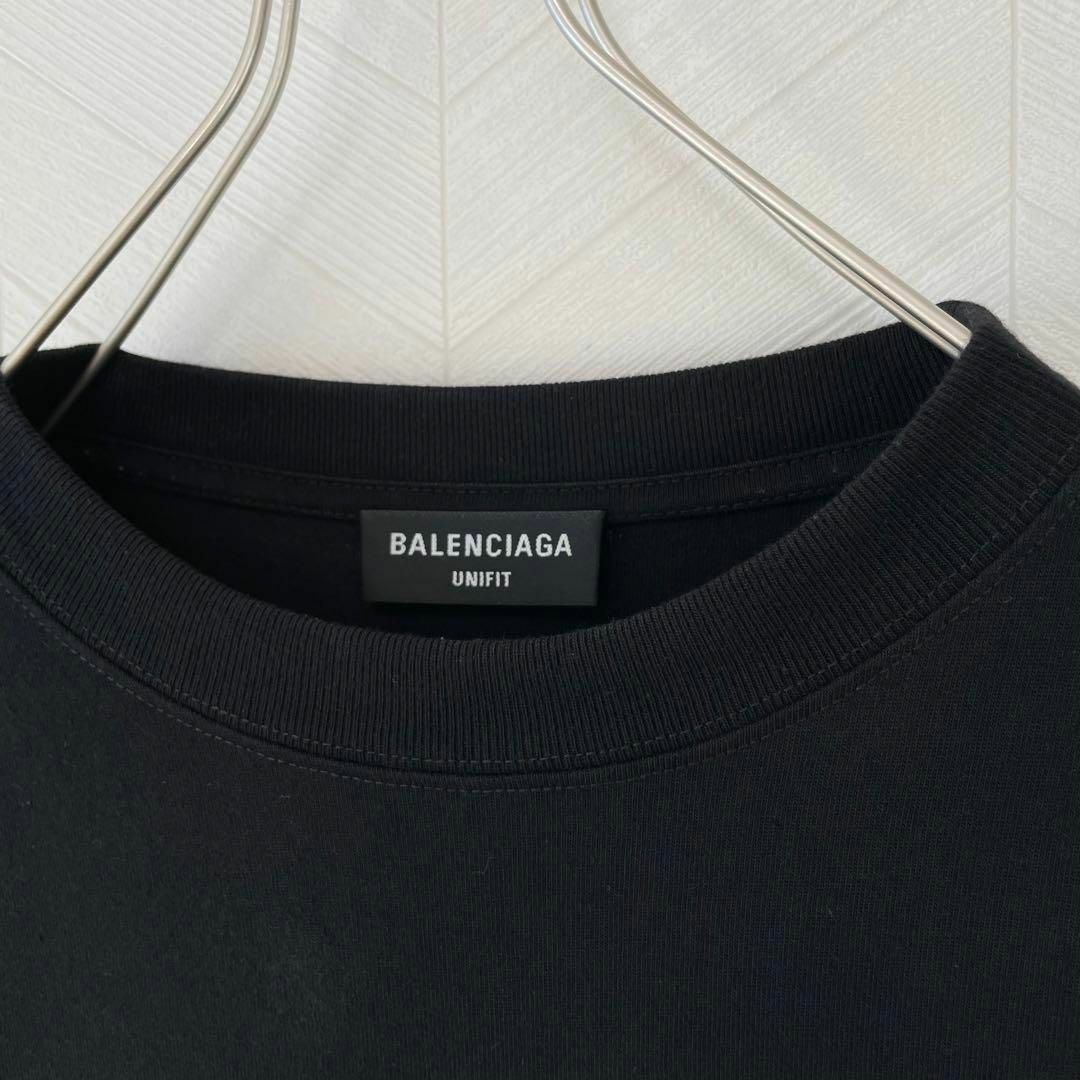 美品 BALENCIAGA Tシャツ バーコード プリント オーバーサイズ 両面