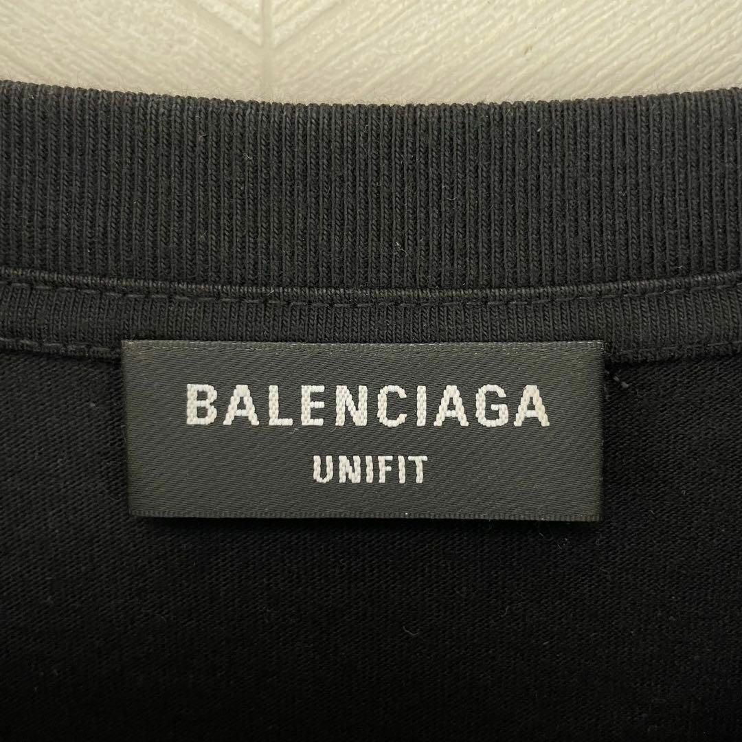 美品 BALENCIAGA Tシャツ バーコード プリント オーバーサイズ 両面