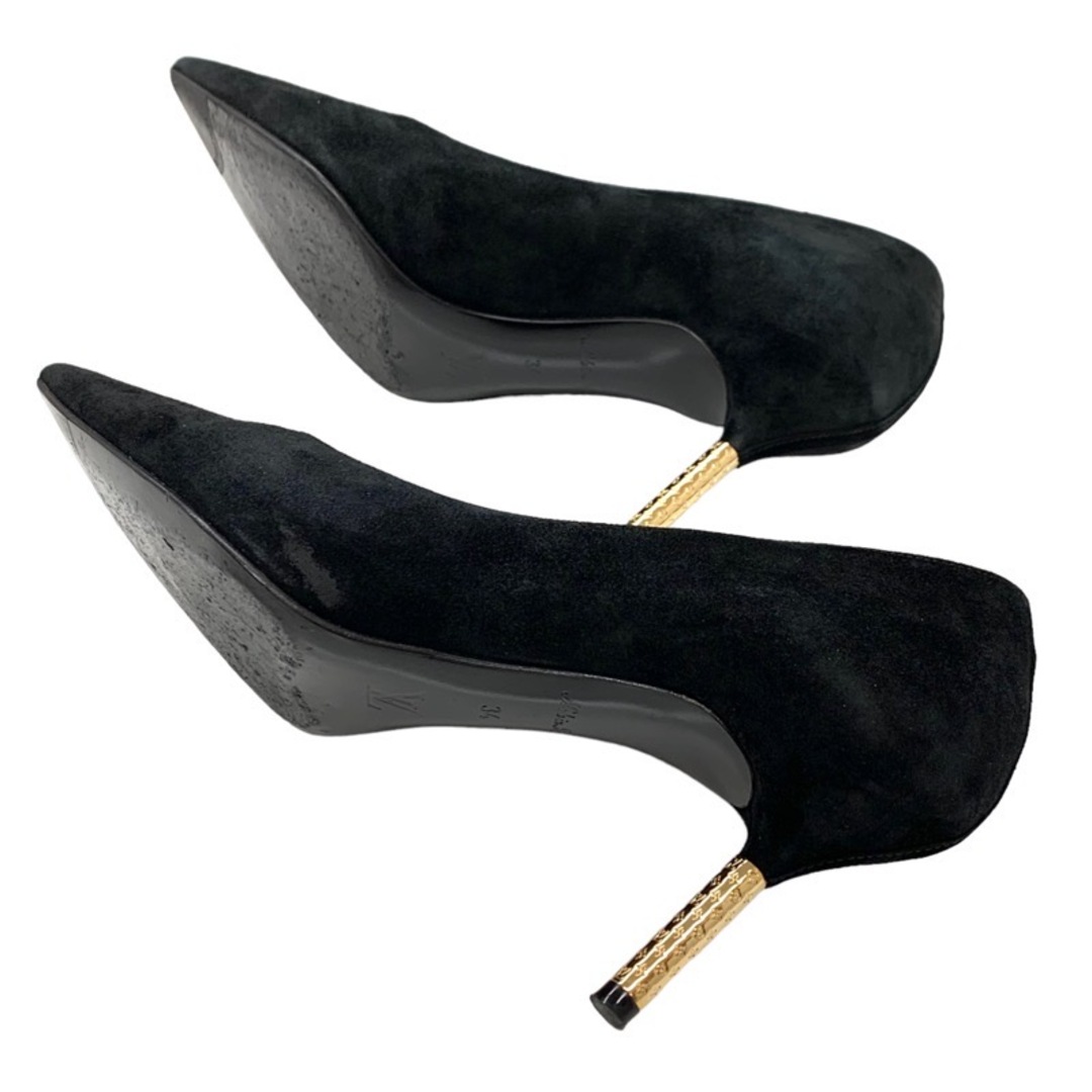 LOUIS VUITTON(ルイヴィトン)のルイヴィトン LOUIS VUITTON アルティメートライン パンプス フォーマルシューズ 靴 モノグラムヒール スエード ブラック レディースの靴/シューズ(ハイヒール/パンプス)の商品写真