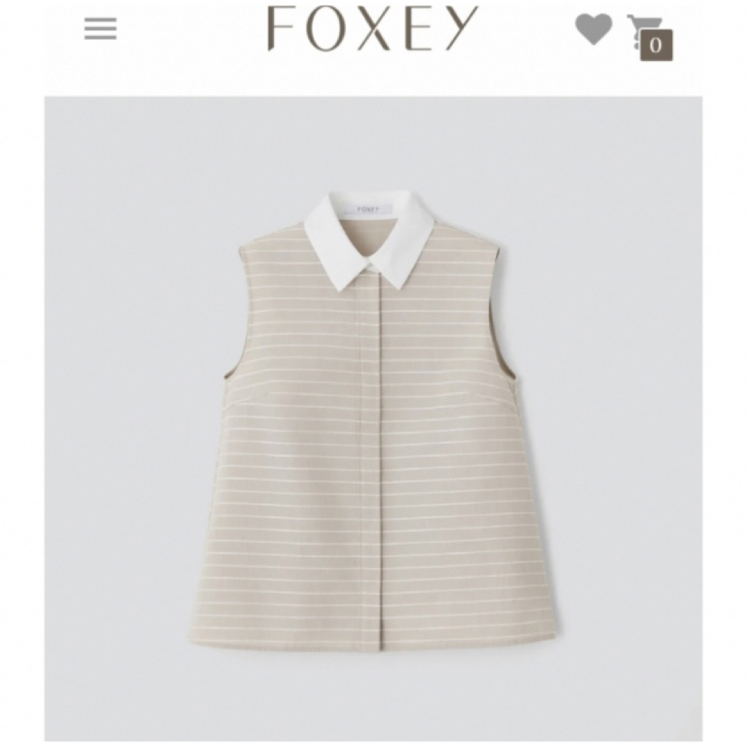 teddy bear様　ご専用　フォクシー THE ODETTE SHIRT  レディースのトップス(シャツ/ブラウス(半袖/袖なし))の商品写真