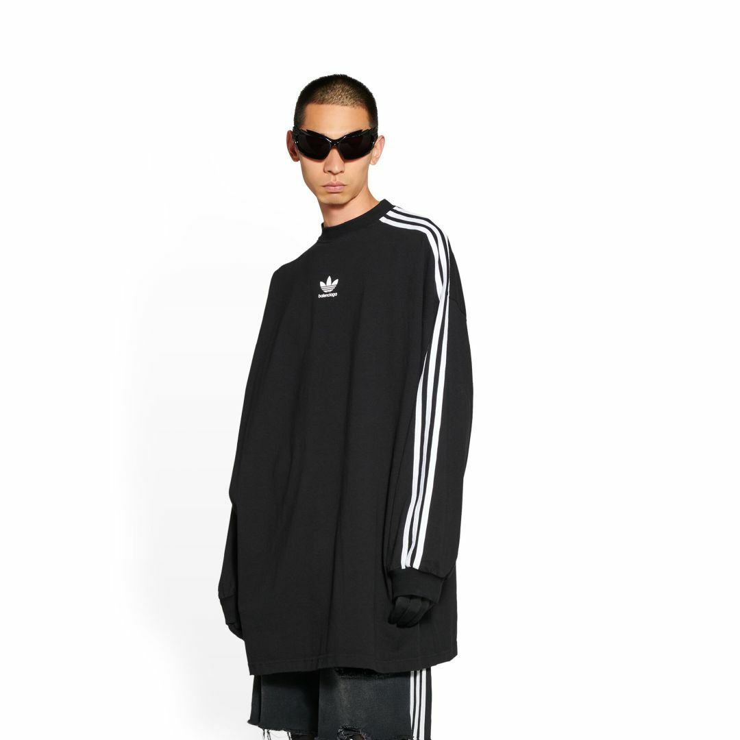 極美品BALENCIAGA/ADIDAS男女兼用長袖T シャツ Mサイズ