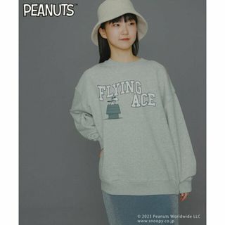 センスオブプレイスバイアーバンリサーチ(SENSE OF PLACE by URBAN RESEARCH)の【TOP GRAY】『ユニセックス』『PEANUTS(ピーナッツ)』スウェットシャツ(トレーナー/スウェット)