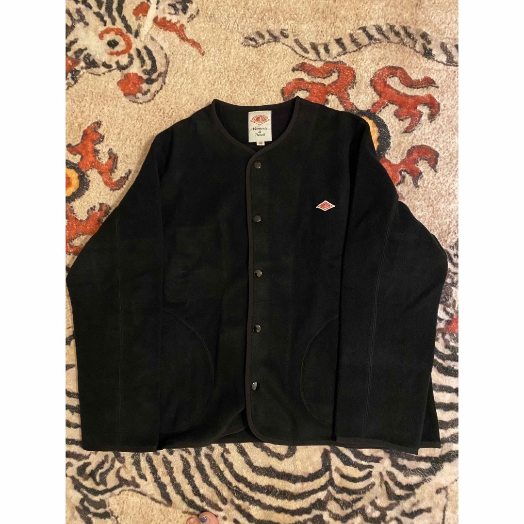 DANTON フリース ノーカラーカーディガンの通販 by momo's shop