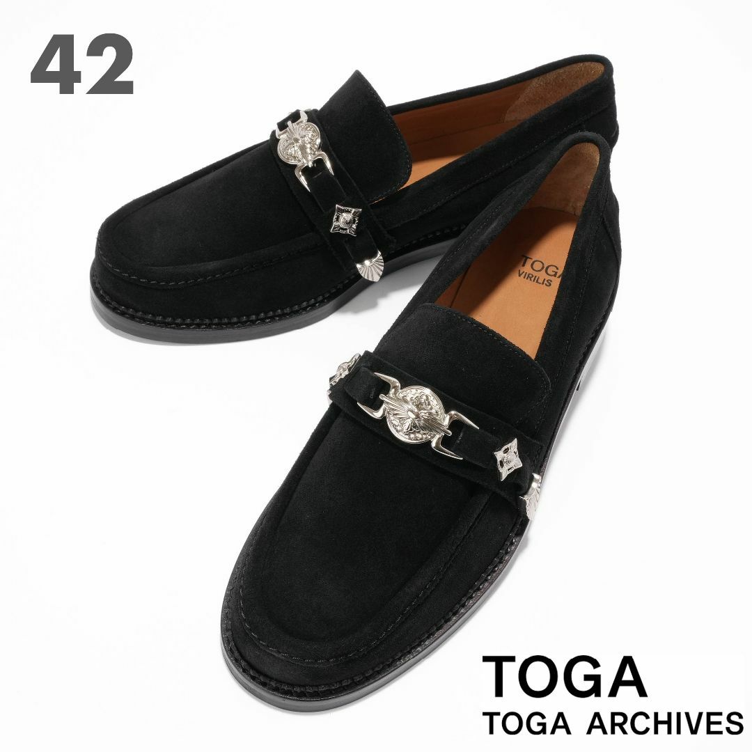 新品 TOGA VIRILIS スウェード レザー ローファー 42-tops.edu.ng