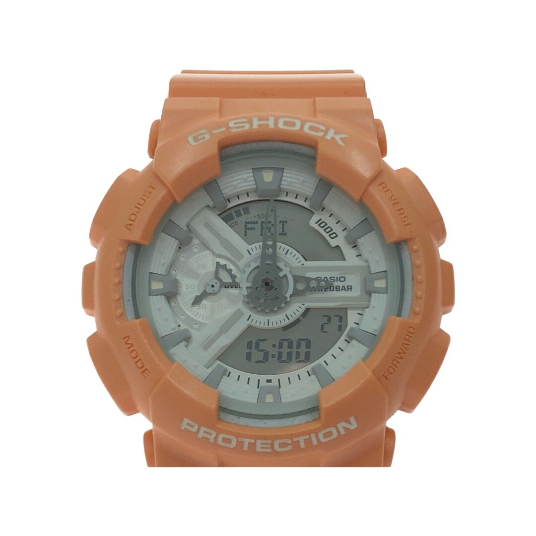 ▼▼CASIO カシオ メンズ腕時計 クオーツ G-SHOCK Gショック デジアナ マットメタリックシリーズ GA-110SG オレンジ