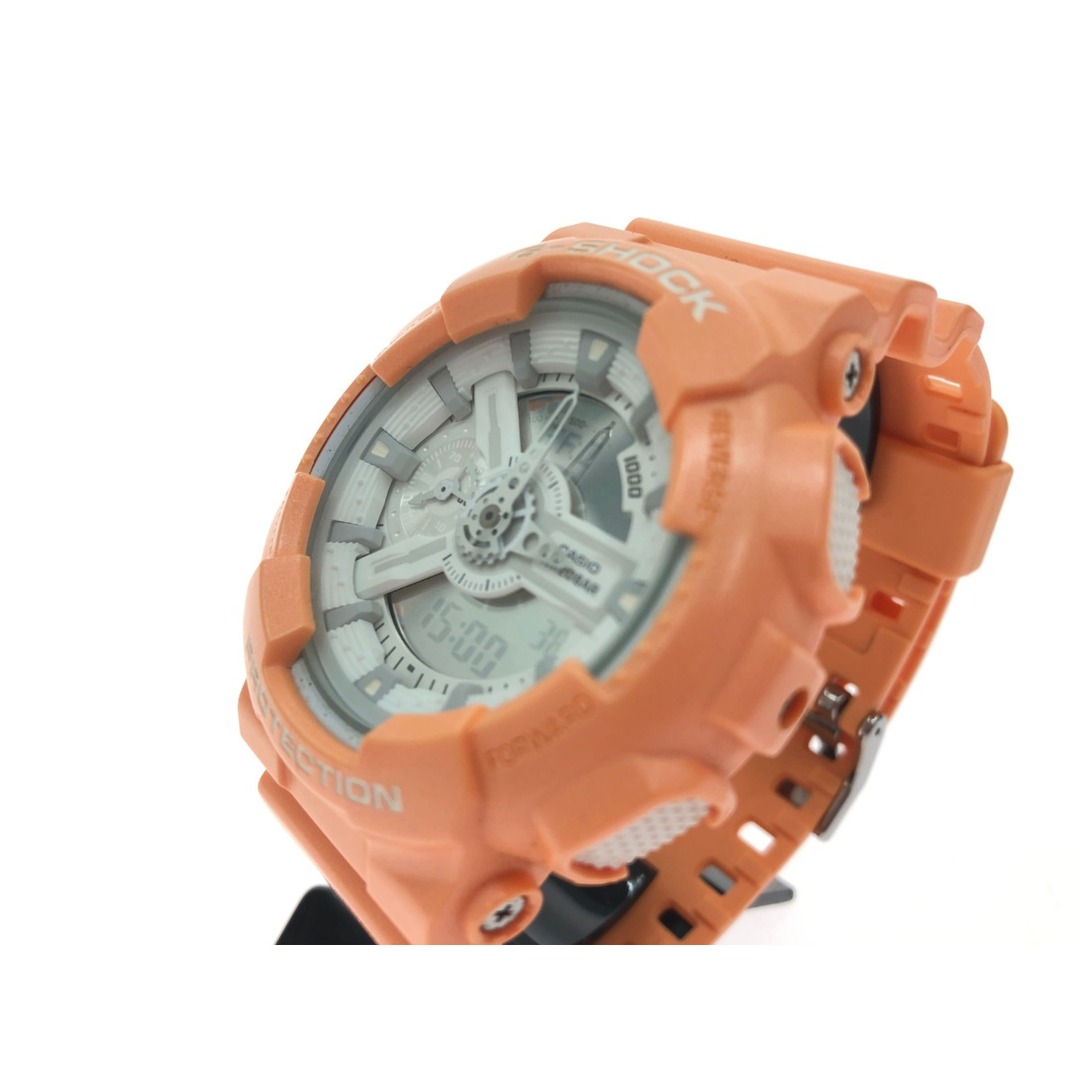 ▼▼CASIO カシオ メンズ腕時計 クオーツ G-SHOCK Gショック デジアナ マットメタリックシリーズ GA-110SG オレンジ