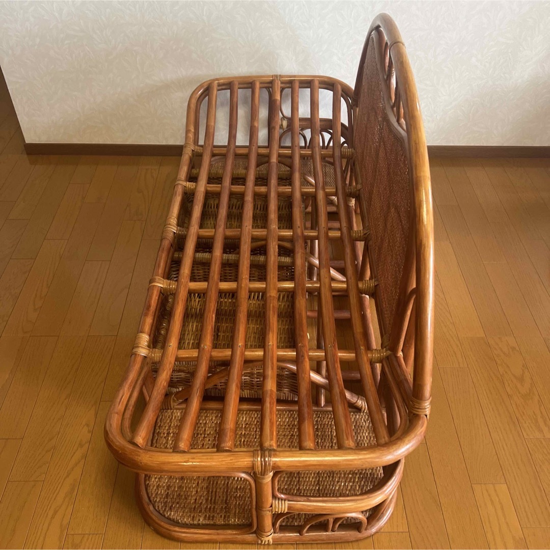 □送料込み□ 昭和レトロ エスニック ソファ 籐家具 ソファー 椅子