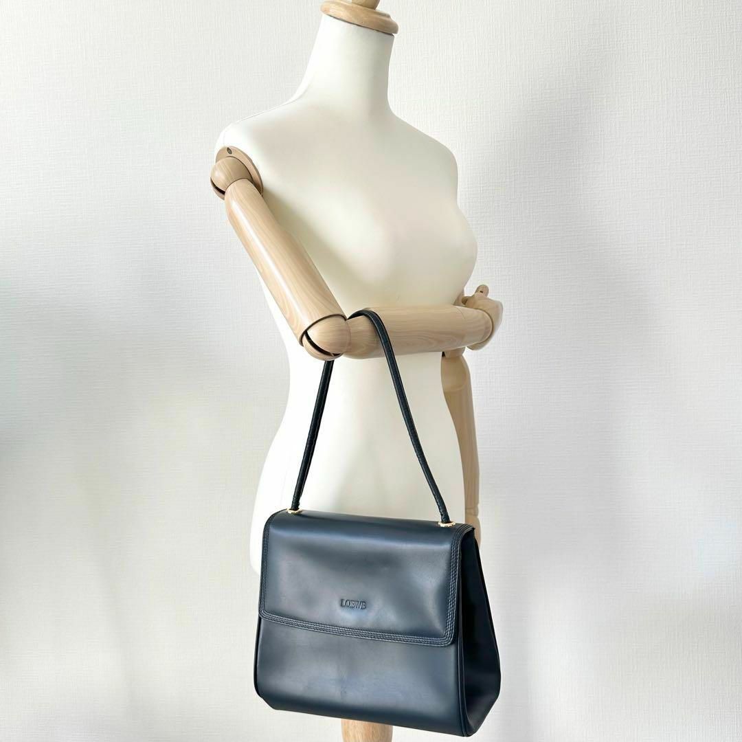 LOEWE - ロエベ LOEWE ショルダーバッグ ハンドバッグ ネイビー レザー