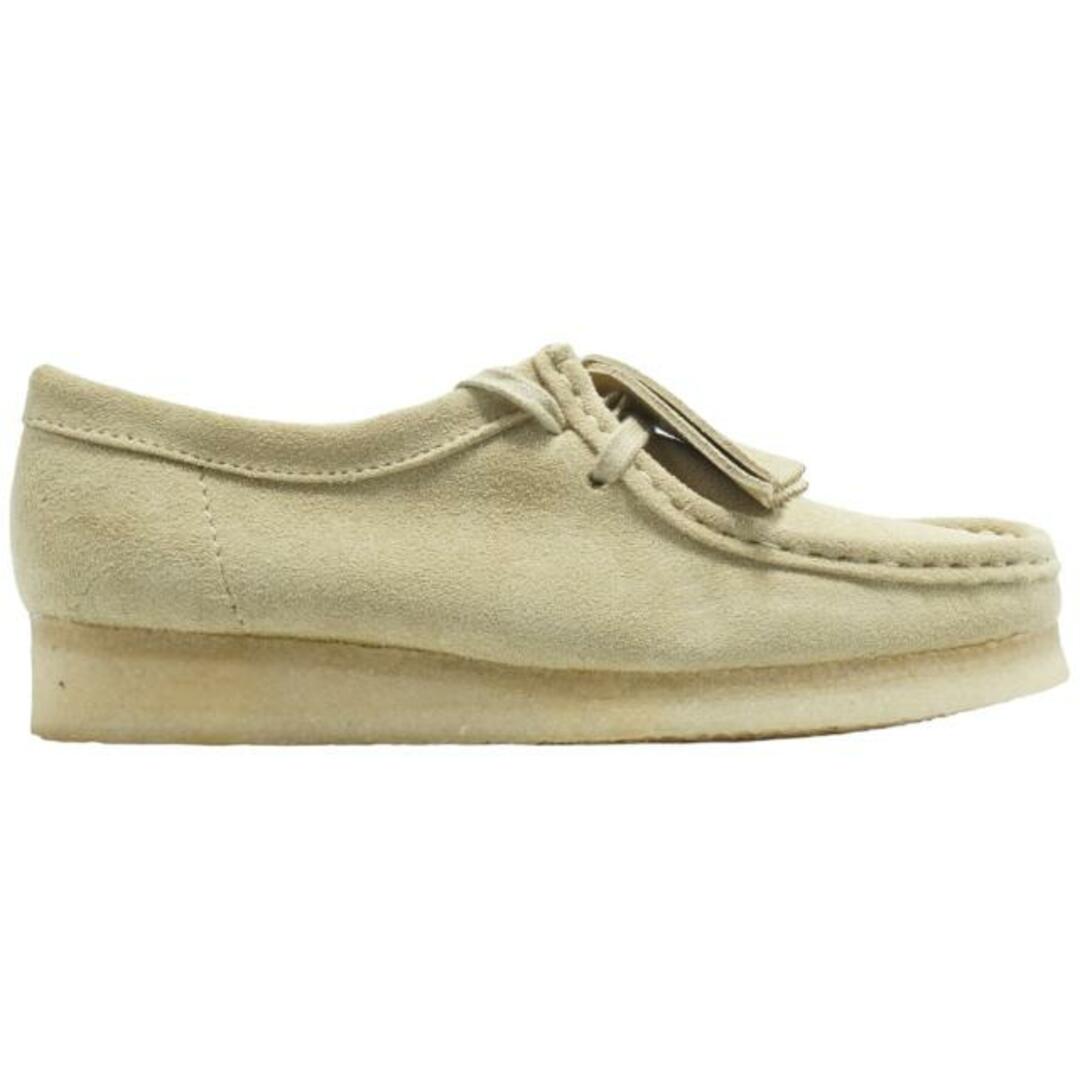 【Clarks 26155545】 クラークス WALLABEE MAPLE SUEDE ブラウン ベージュ ブーツ 【靴幅 2E】 UK5.5(24.5) レディースの靴/シューズ(スリッポン/モカシン)の商品写真