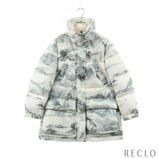 モンクレール(MONCLER)のGLIERE ダウンジャケット 雪山 ホワイト マルチカラー(ダウンジャケット)